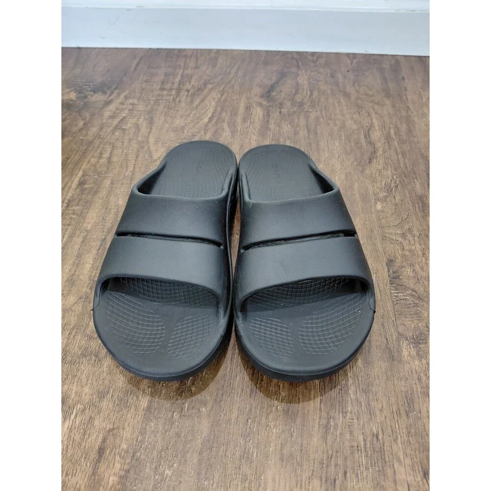 OOFOS OOahh Size Men's 6 / Women's 8  Unisex Slide Sandals - Black